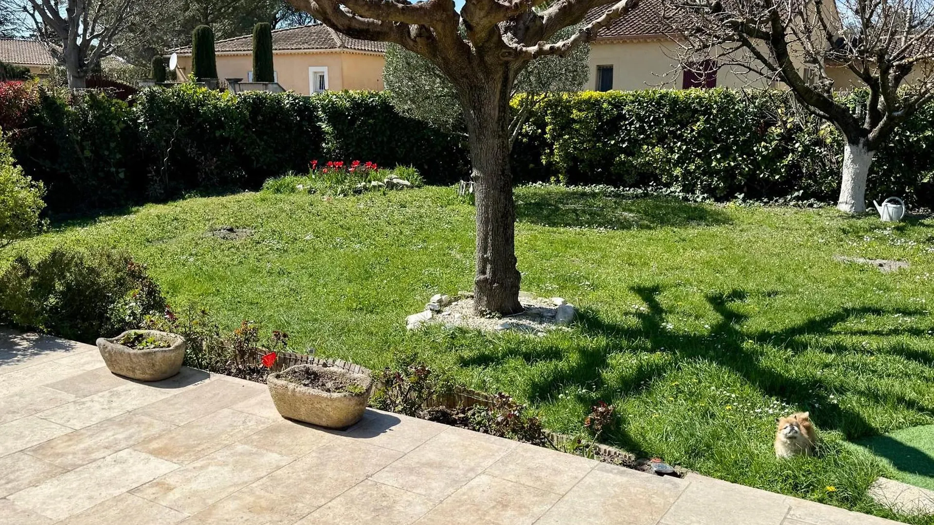 Air-Conditioned House With Private Garden In Le Thor Pets Are Welcome France